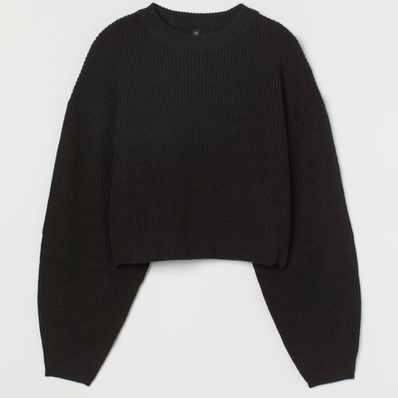 H&M Cropped Knit Sweater - Picture 1 of 4